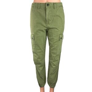 Zara Trendy Green Cargo Pants